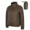 Męski w dół parkas materiał zimowa męska kurtka Ultra Light Down Jacket Men Men Windbreaker Pióro Kurtka Man Lekka przenośna ciepła płaszcz 230923