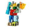 DIY Creative Education Blocks Montering Action Figure Transformation Number Deformation Robot Toy for Children