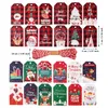 Decorazioni natalizie 48 pezzi Merry Tags Carta Kraft Etichetta regalo Etichetta fai da te Hang Wrapping Decor Bomboniere Forniture 230923