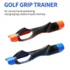Outros produtos de golfe Golf Grip Trainer Attachment Outdoor Golf Swing Trainer Iniciante Gesto Alinhamento Auxílios de treinamento Correto Training Grip Aid 230923