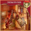 Libro pop-up delle decorazioni natalizie con suono leggero alla vigilia della notte prima dell'anno delle decorazioni Regali per bambini 230923