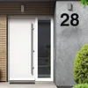 Decorazioni da giardino 15/20/30 cm Numeri di porta dell'appartamento in acciaio inossidabile Nero Argento Galleggiante Moder Numero civico esterno Casa all'aperto Huisnummer 230923