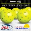 Raquettes de tennis Paquet de 6 balles de pickleball 40 trous Pickleballs pour les sports d'intérieur en plein air Ensemble de balles de cornichon Kit de cricket durable Sac en filet 230923