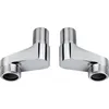 Kitchen Faucets 2pcs Brass Pipe Joint Fitting Stainless Steel Faucet Adapter Wall Mounted Replacement Angle Valve Home Accessories