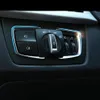 Bilstyling strålkastare Switch -knappar Dekorativ ram Cover Trim Sticker för BMW 1 2 3 4 Serie X5 X6 3GT F30 F31 F32 F34 F15 F16 238V