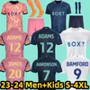 S-4XL Leeds Unitedes 23 24 BAMFORD PIROE maglie da calcio AMPADU Adams Aaronson GRAY HARRISON JAMES 2023 2024 Home Away terza maglia da calcio arancione da uomo per bambini