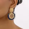 Boucles d'oreilles pendantes bohème vintage style royal pour femmes acétate acrylique sens avancé tempérament mode géométrie tendance bijoux en alliage