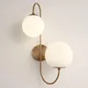 Wall Lamp Modern Nordic Glass Meta Black/gold Ball Retro Vintage E27 Loft For Cafe Bedroom Foyer