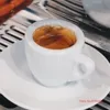 Кружки Nuova Point Professional Competition Level Esp Espresso S Стекло толщиной 9 мм Керамика Кружка для кафе Наборы блюдец для кофейных чашек 230923