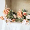 Fiori secchi Autunno Peonia artificiale Sposa Bouquet di rose di seta Matrimonio fai da te Decorazione del giardino di casa Accessori Autunno Ortensia Pianta finta 230923