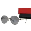 Metallkonstruktion, elegante und anspruchsvolle Herren-Sonnenbrille CT0335S, farbige Gläser mit Lichtblitzeffekt und Antireflexbeschichtung UVA UVB Protect