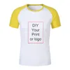 Мужские футболки Модная хлопковая рубашка с принтом на заказ Мужской женский топ DIY Your Like Po или логотип Белая детская футболка Футболка на заказ