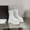 Luxus Designer Frauen Lange Stiefel Mode Echtes Leder Stiefel Super High Heels Flache Plattform Knöchel Frau Stiefel Schuhe Wasserdicht außerhalb Weibliche Booties 2023