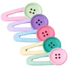 Bandanas 5 PCS Hair Tongs Clips Women Devinative Button Accessories Girl Snap Miss