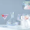 Weingläser, Regenbogen-rotes Glas-Set, Trinkgeschirr, Trinkbecher für zu Hause, bunter Cocktail-Champagner-Kristall 230923