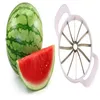 Watermelon Cutter Knife Cantaloupe Slicer Corer Spliters rostfritt stål Fruktavdelare Kök matsal Spatical Gadgets Tools308p