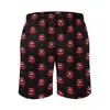 Men's Shorts Red Dripping Lips Gym Glamour Print Classic Board Short Pants Design Sports Surf Comfortable Swim Trunks Birthday Present