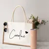 أكياس التسوق مخصصة شاطئ الخيش حمل شخصية وصيفات الشرف العفلية الزفاف الحفلات Girls Girls Gifts Canvas Jute Shopper 230923