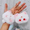 Plush Keychains Beautiful Cat Bookbag Pendant Plush Keychain Cute Doll Fashion Pendant Girl Birthday Gifts 230923