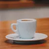 Tazas Nuova Point Nivel de competencia profesional Esp Espresso S Vidrio 9 mm Cerámica de espesor Taza de café Taza de café Conjuntos de platillos 230923