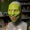 Máscaras de fiesta Sonrisa cara blanca ojos máscara de demonio cráneo Halloween horror cosplay exorcista 230923