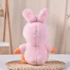 Simpatici peluche di coniglio bianco rosa di Pasqua Rufy Joe Basolon simpatiche action figure giochi per bambini compagno di giochi regalo di compleanno