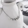 チェーンVentfille 925 Sterling Silver Dna Ed Spiral Necklace for Women Personality Trendy Party Gifts Jewelry 2021 Drop2782