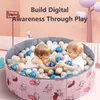 Kolej Baby Folbleble suchy basen Playpen Ball Ball Pit Basen Game Ocean Ball Pit Placground Playpen na Baby Ball Playground Beaks 230923