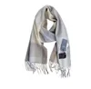 Unisex Fashion Winter Designer 100% Cashmere Scarf Women and Men Brand Luxury Big Size Classic Check Scarves Pashmina Infinity SCA263H