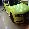 Pellicola in vinile opaco giallo fluorescente verde pallido per avvolgimento di auto con involucro grafico per veicoli a bolle d'aria 1 rotolo da 52x30 m 269f