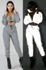 Zweiteilige Damenhose, Nachtlicht, Jogging, Damen-Trainingsanzug, Hip-Hop-reflektierende Jacke und lange Damen-Sweatsuit-Outfits mit lockerem Reißverschluss und Glanz