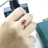 Anneaux de mariage simples 2mm titane acier bijoux bande charme couleur rouge imprimé léopard verre pour femmes hommes cadeau en vrac articles en gros