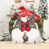 Weihnachtsdekorationen, weihnachtliche Stoffkunst, ältere Figuren, simulierte Rattanringe, Retro-Trio-Puppenkränze