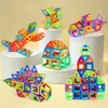 Blocs de Construction magnétiques grande taille et Mini taille bricolage aimants jouets pour enfants ensemble de Construction de concepteur cadeaux pour enfants jouets