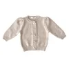 Cardigan 7087 princesse bébé filles chandails tricotés à manches longues Cardigans infantile enfants hauts vêtements de bébé 230923