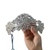 Fermagli per capelli Abito da sposa Ornamento sulla fronte Corona Temperamento Lusso Strass Lega Selezione modello Copricapo di bellezza