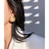 Boucles d'oreilles pendantes en laiton Vintage classique fausse perle déclaration femmes bijoux Punk concepteur piste Rare simplement robe Boho japon coréen