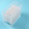 Makeup Tools Clear 5 Layers Eyelash Storage Box Makeup Organizer False Eyelashes Glue Pallet Holders Grafting Eyelashes Extension Makeup To 230923