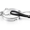 Bondage Traction Chain Metal Neck Collar BDSM Sexy Leash Ring Slave Toys Role Play Erotic Sex For Women Men 230923