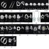 Stamped 925 mixed Order 60 pcs 30 pair lot earrings 925 sterling silver jewelry factory Fashion Shine Earrings315n