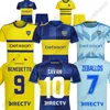 Camiseta Boca Junior Soccer Jerseys 2023 2024 Cavani Benedetto Zeballos Marcos Rojo Football Shirts Kit Maradona Tevez Carlitos Jersey 23/24