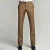 Ternos masculinos primavera outono moda negócios calça casual longo-comprimento terno calças masculino retro solto em linha reta calças formais c5