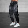 Herrbyxor 2023 män casual tracksuit lös sport passar jogging joggers svett lastbyxor plus storlek m-3xl