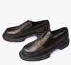 Mocassins genuínos Designer couro masculino Sapatos de aumento respirável para homens vestidos de grife usa cidadãos de moda dos pés redondos Men Sapato de conforto 5 COMT