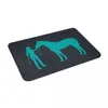 Carpets Teal Cowgirl And Horse 24" X 16" Non Slip Absorbent Memory Foam Bath Mat For Home Decor/Kitchen/Entry/Living Room