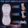 Masturbadores Hand Held Masturbador Transparente Realista Vagina Boquetes Estimulador de Garganta Profunda para Homens Dick Glans Trainer Massageador Brinquedos Sexuais 230925