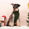 Hundkläder valpstickande år Turtleneck Vinterkläder Pullover Green Sweatshirts Ful Sticked Christmas Cat tröja för små hundar