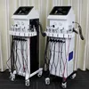 Ny design 9 i 1 Bio Microcurrent Skin Drawing Whitening Oxygen Hydra Microdermabrasion Ansikte Ta bort Dark Spots Machine