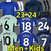 23 24 CFCサッカージャージNkunku Enzo Sterling Reece James Mudryk N. Jackson Gallagher Caicedo T. Silva Colwill Gusto Chilwell Disasi Football Shird Men Kids Socks