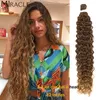 Echt haar Bulks Synthetisch haar Watergolfhaar Blondines Bruin Bundels met hairextensions Synthetisch haar Curly Weave Bundels Hair Miracle 230925